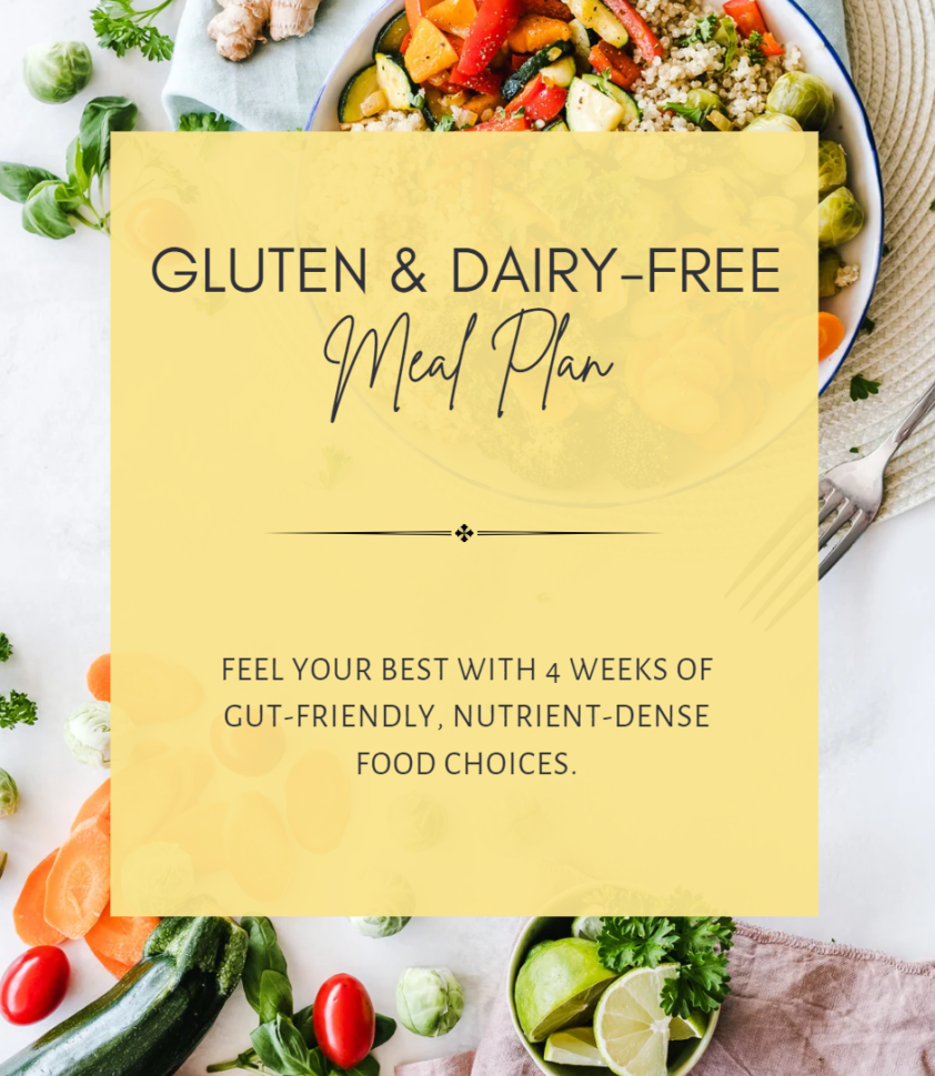 gluten and dairy-free meal plan